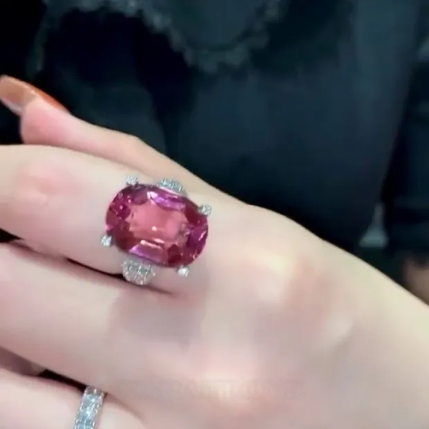 Cushion Cut Garnet Red Art Deco Engagement Ring in 925 Sterling Silver