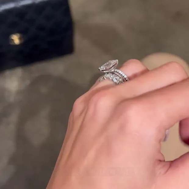 Emerald Cut Diamond White Solitaire 3-Piece 925 Sterling Silver Ring Set