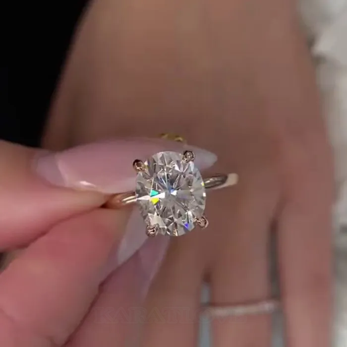 Oval Cut Diamond White 925 Sterling Silver Rose Gold Hidden Halo Wedding Ring Set Oval Cut Diamond White 925 Sterling Silver Rose Gold Hidden Halo Wedding Ring Set