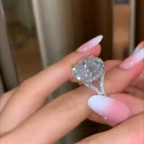 Diamond White Round Cut 925 Sterling Silver Engagement Ring