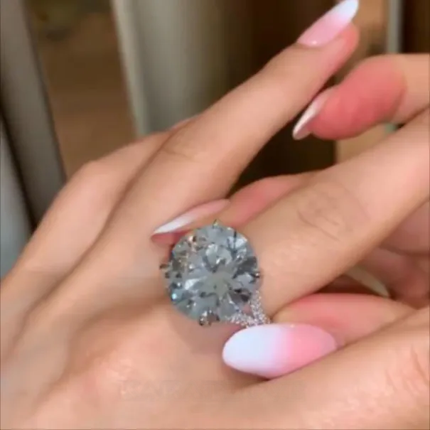 Diamond White Round Cut 925 Sterling Silver Engagement Ring