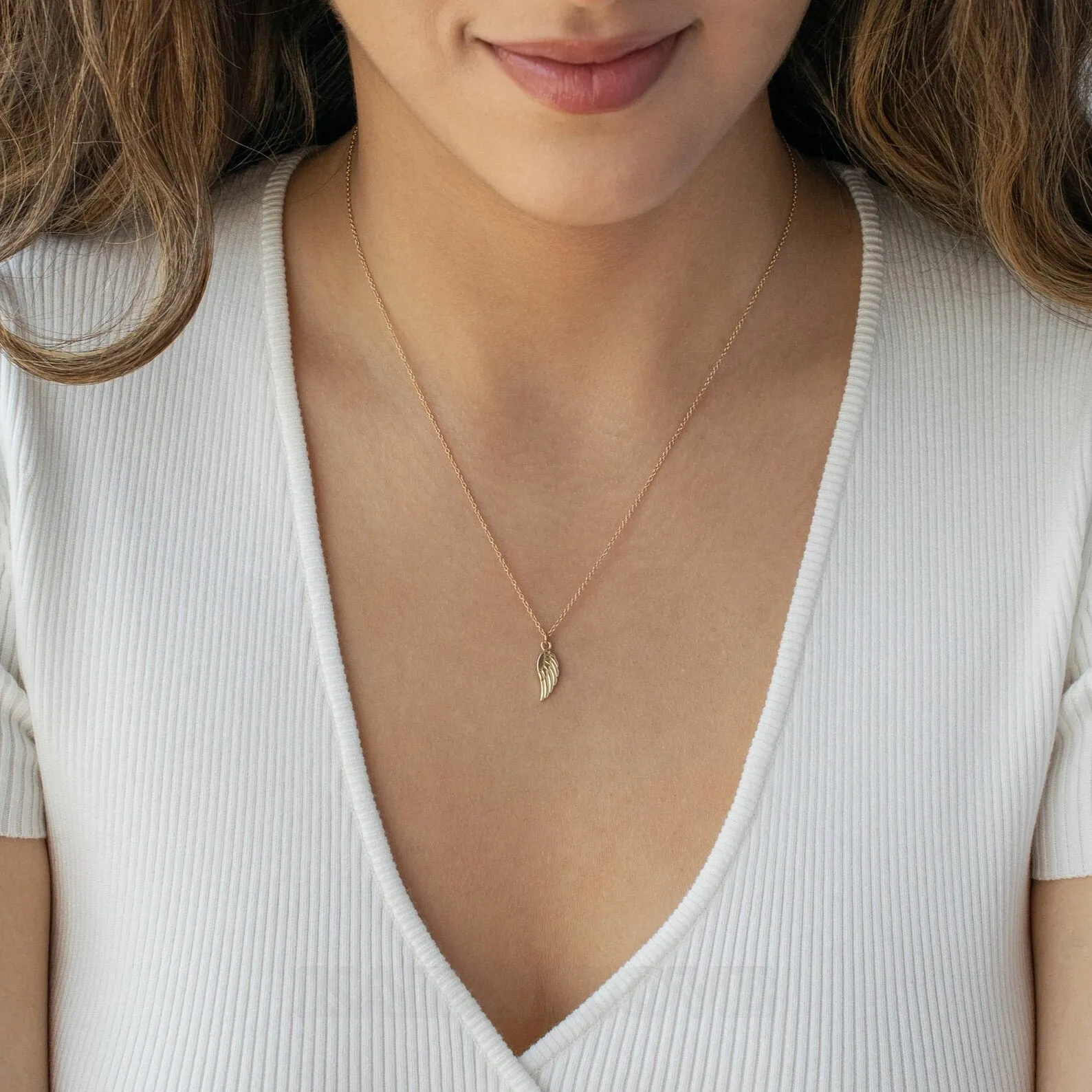 Angel Wing 925 Sterling Silver Necklace Gift with Chain