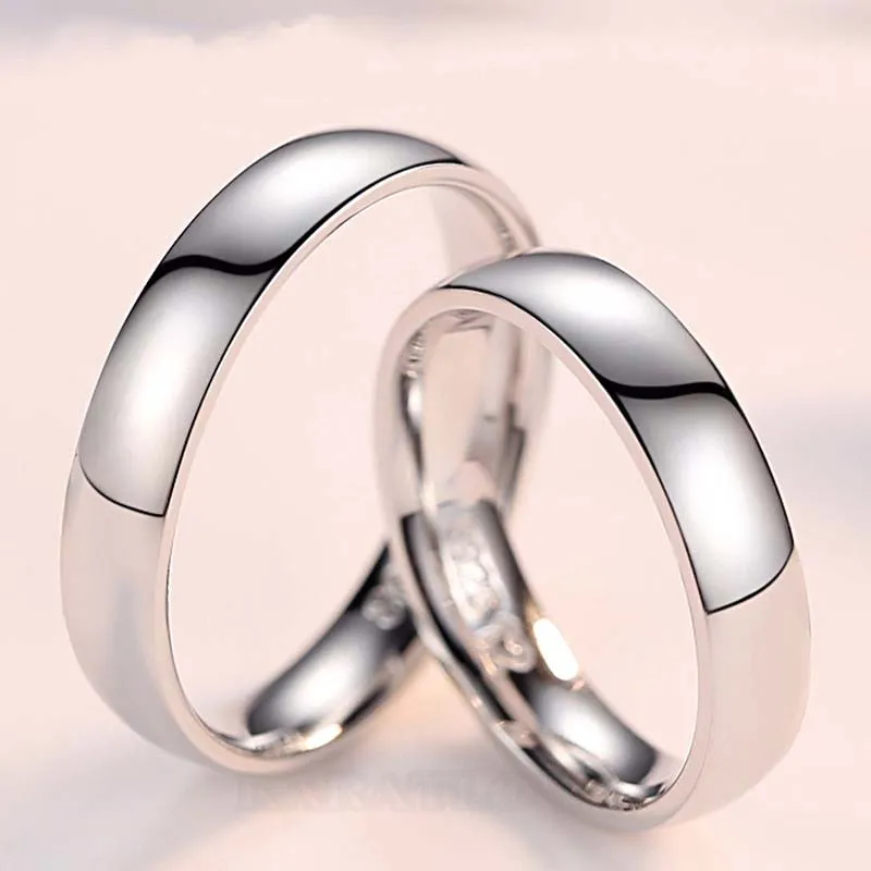 Simple Sterling Silver Couple Rings Simple Sterling Silver Couple Rings