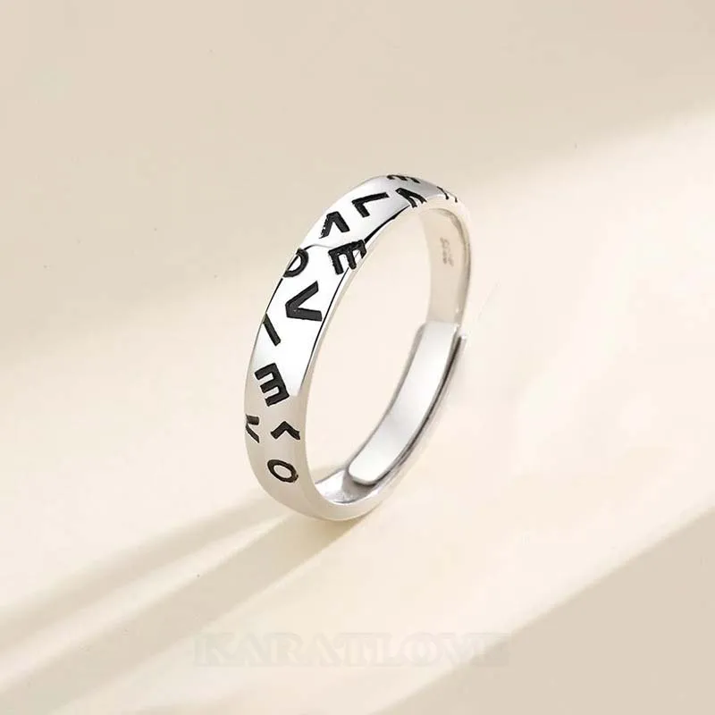 Love Sterling Silver Couple Rings