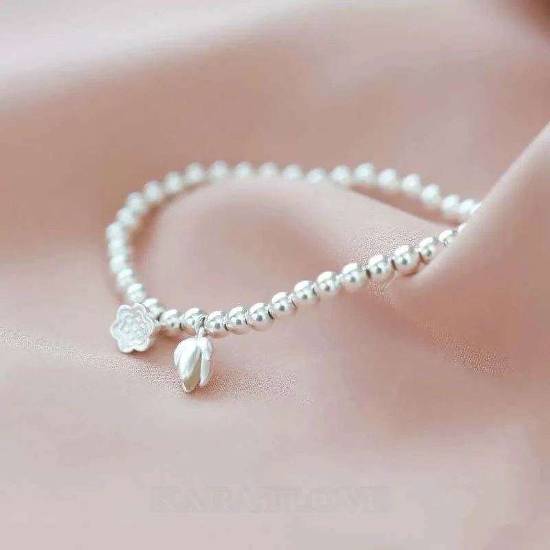 Lotus 925 Sterling Silver 6" Bracelet