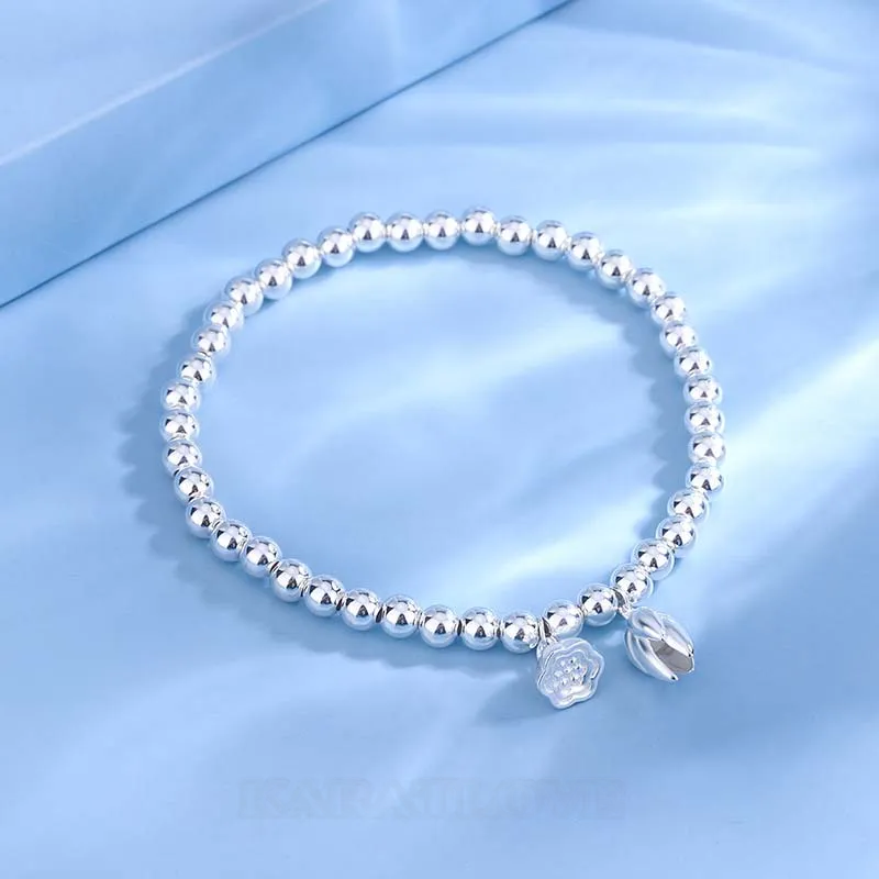 Lotus 925 Sterling Silver 6" Bracelet
