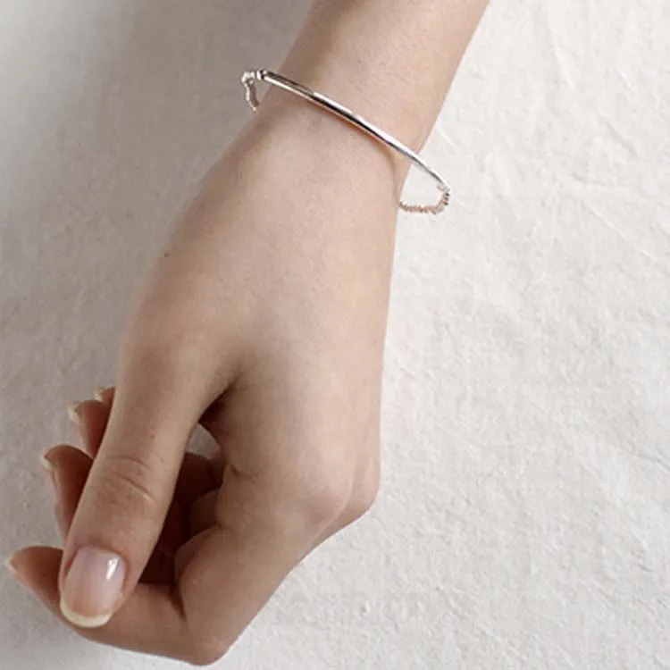 Simple 925 Sterling Silver 6" Bracelet
