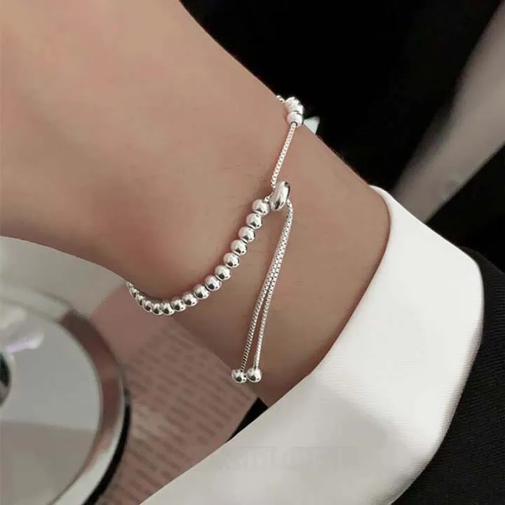 Elegant 925 Sterling Silver Adjustable Bracelet