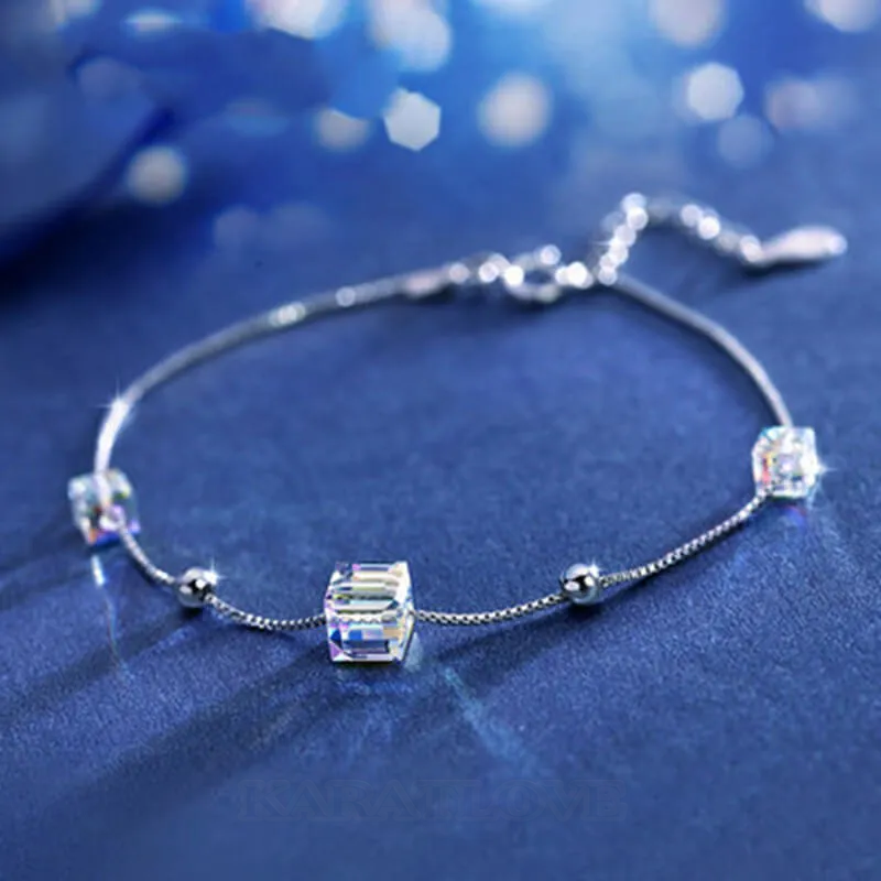 Crystal Quartz 6.5 Inches Bracelet