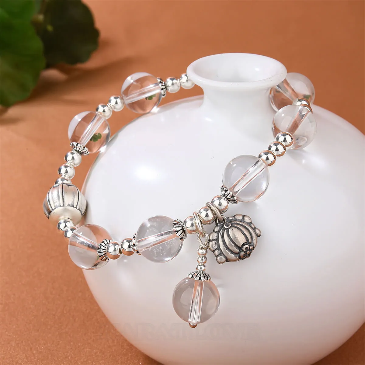 Crystal Quartz 925 Sterling Silver 7.1 Inches Bracelet Crystal Quartz 925 Sterling Silver 7.1 Inches Bracelet