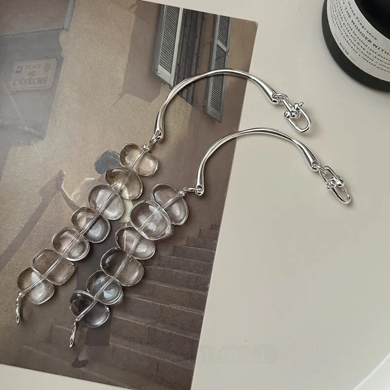 925 Sterling Silver Crystal Quartz 6.5 Inches Bracelet