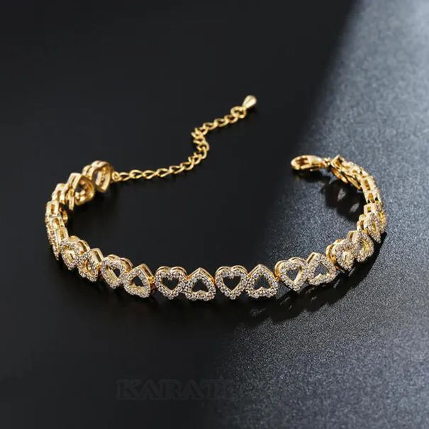 Heart Design Cute 7 Inches Bracelet