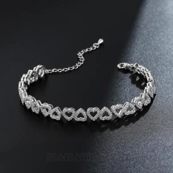 Heart Design Cute 7 Inches Bracelet