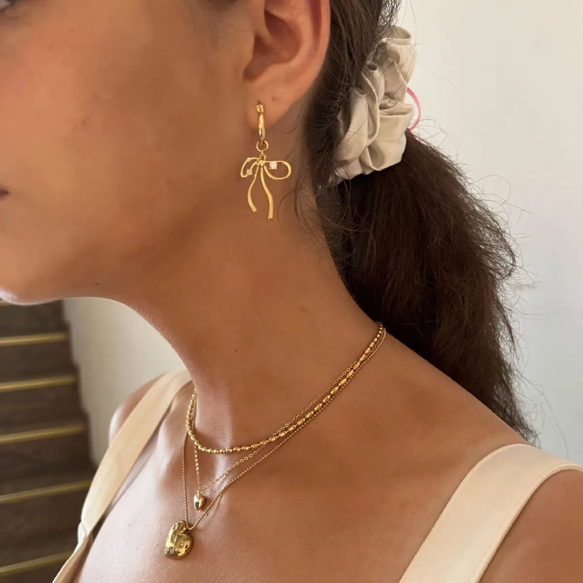 18K Gold Plated Drop Earrings