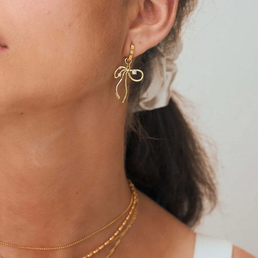 18K Gold Plated Drop Earrings