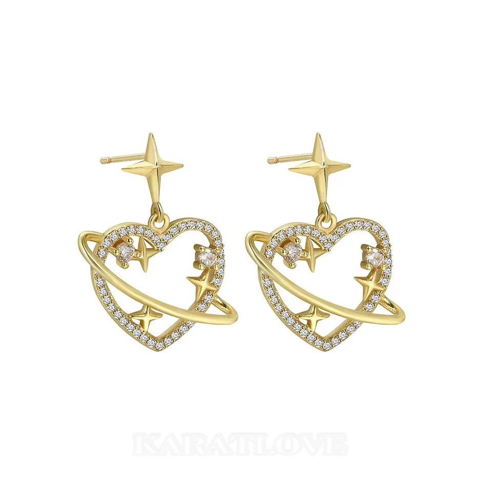 18K Gold Plated Celestial Drop Earrings 18K Gold Plated Celestial Drop Earrings