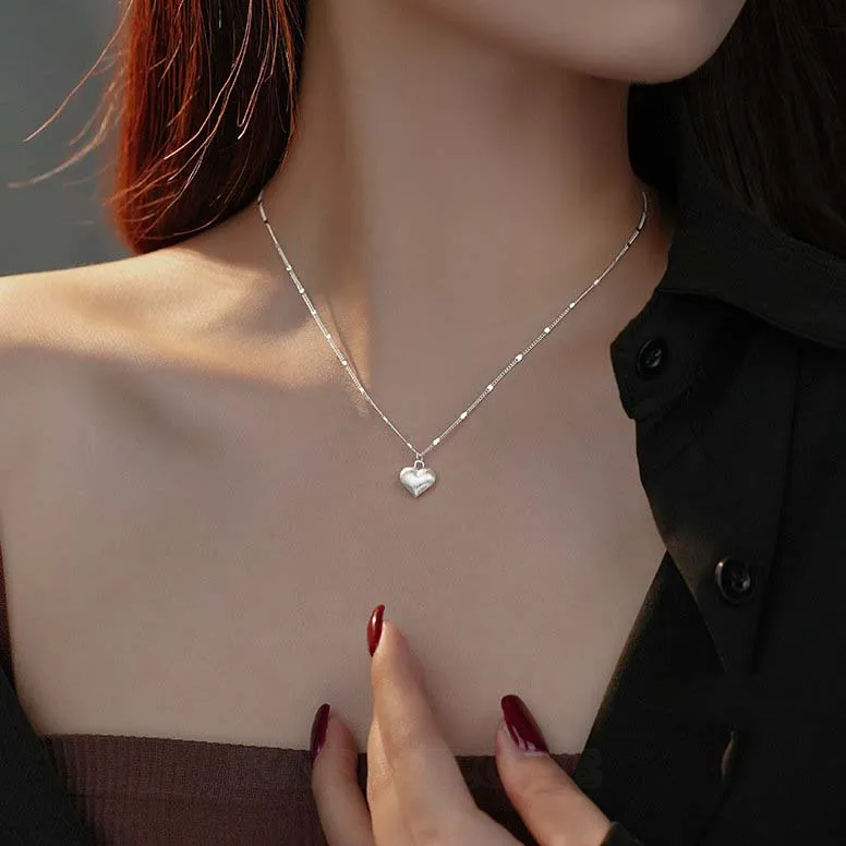Heart 925 Sterling Silver 17" Necklace