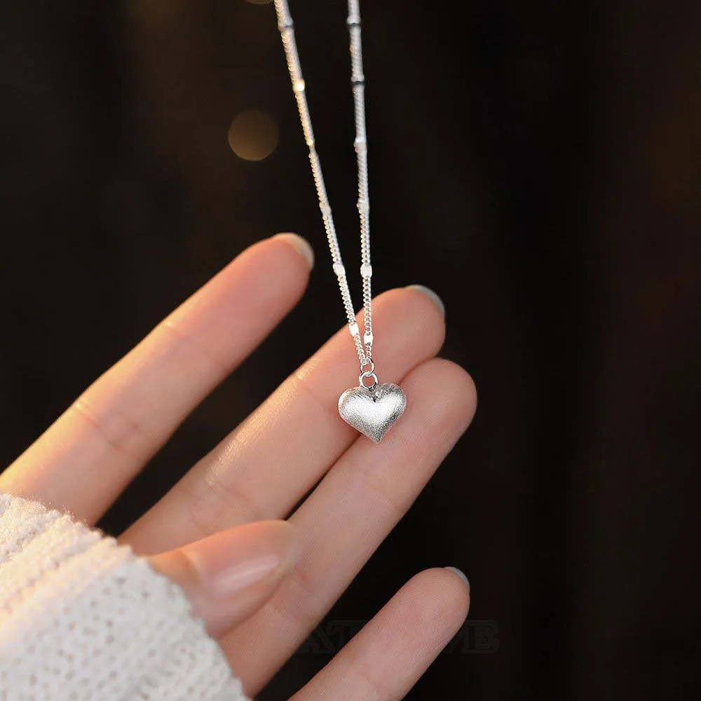 Heart 925 Sterling Silver 17" Necklace