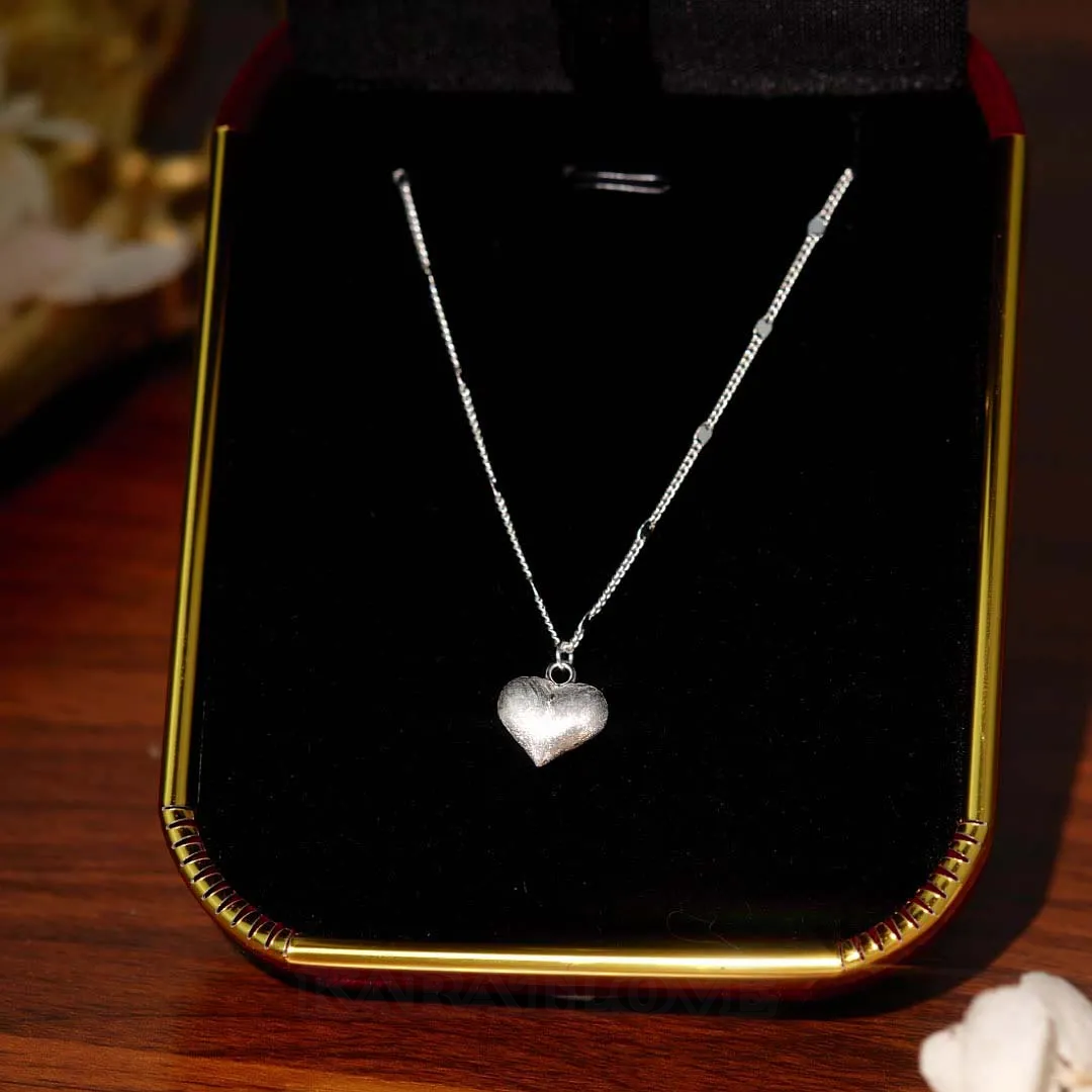 Heart 925 Sterling Silver 17" Necklace