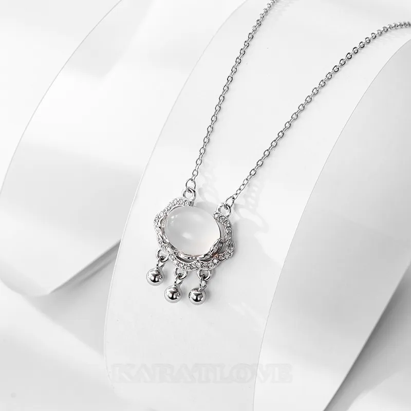 Oval 925 Sterling Silver Crystal Quartz 15.4 Inches Necklace Oval 925 Sterling Silver Crystal Quartz 15.4 Inches Necklace