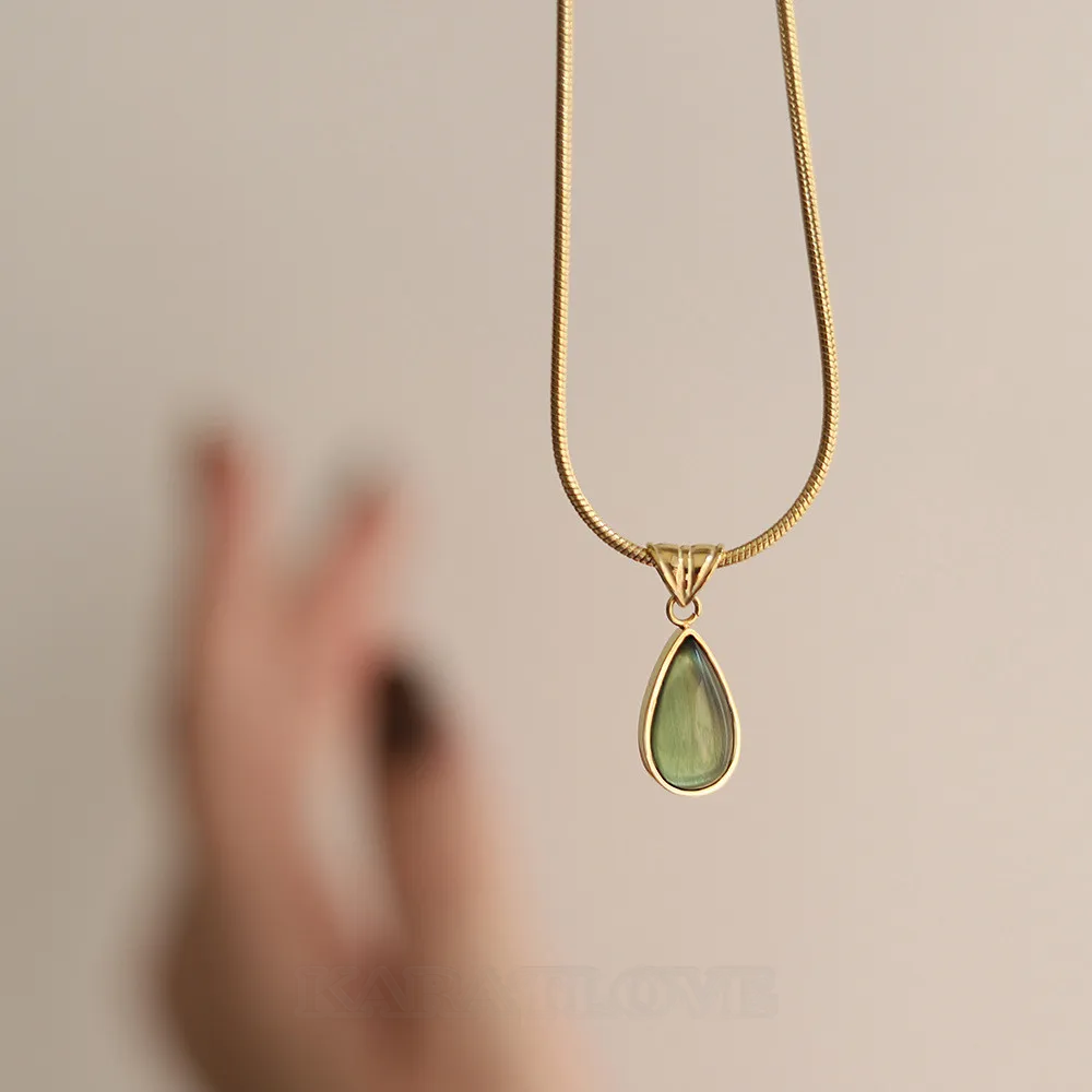 18K Gold Plated Waterdrop Necklace