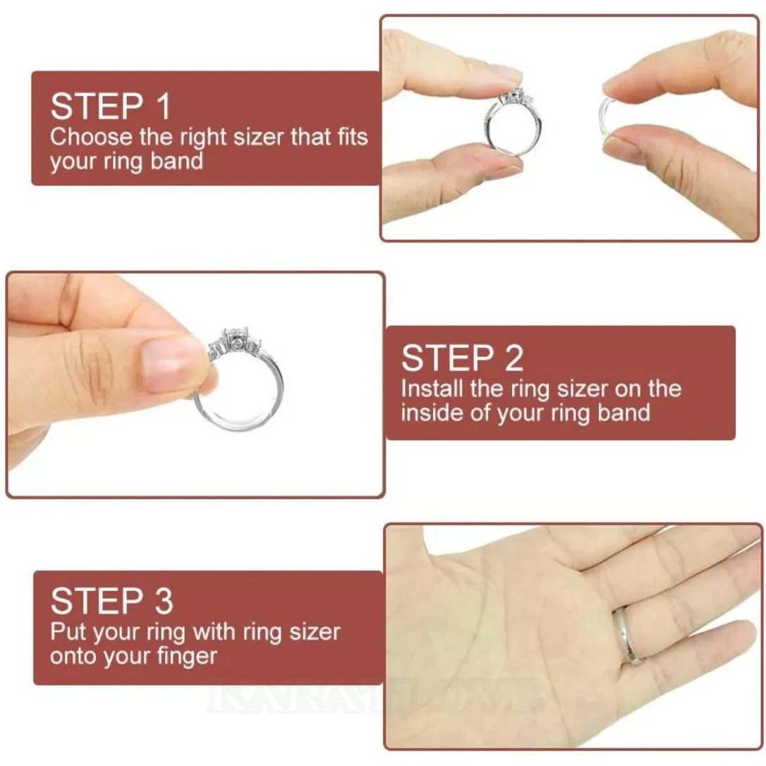 Resin Invisible Ring Size Adjuster for Any Loose Ring
