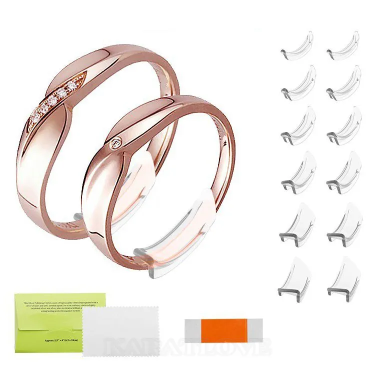 12pcs Resin Invisible Ring Size Adjuster for Loose Ring 12pcs Resin Invisible Ring Size Adjuster for Loose Ring