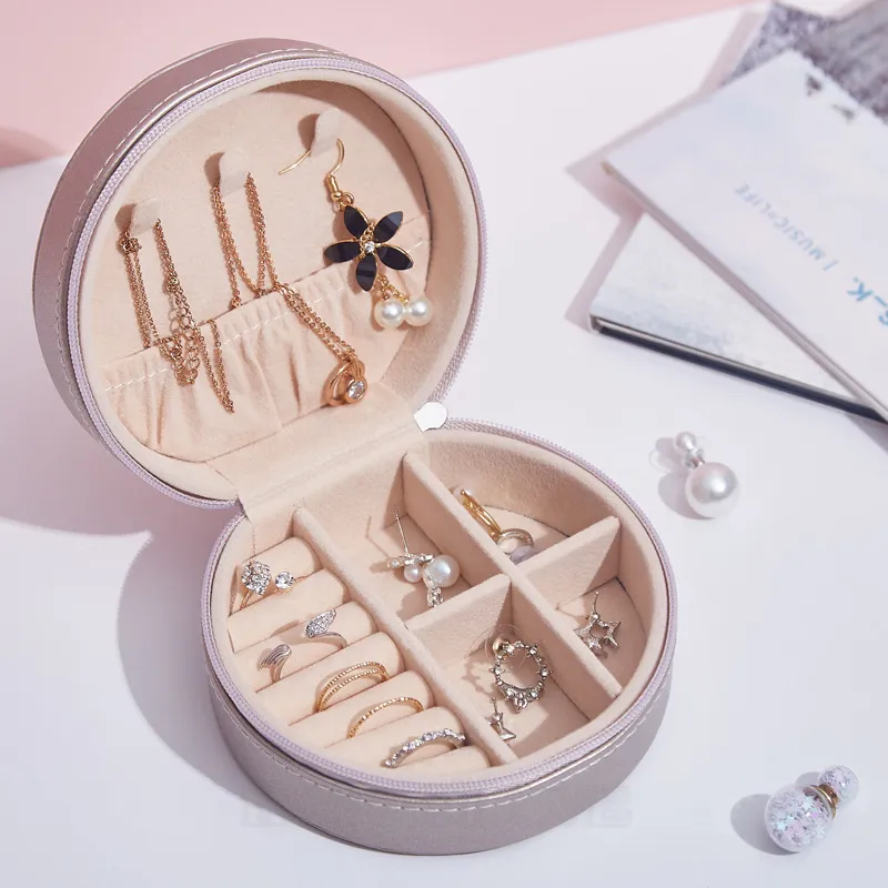 Champagne Jewelry Display Storage Case Box Champagne Jewelry Display Storage Case Box