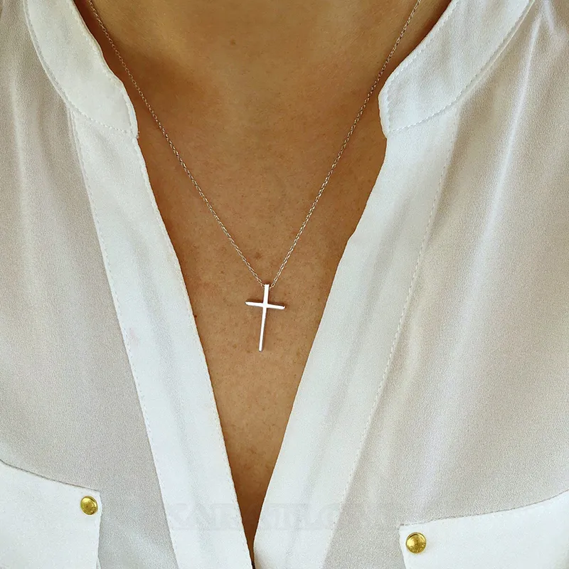 Religious Silver/Gold Cross Necklace Religious Silver/Gold Cross Necklace