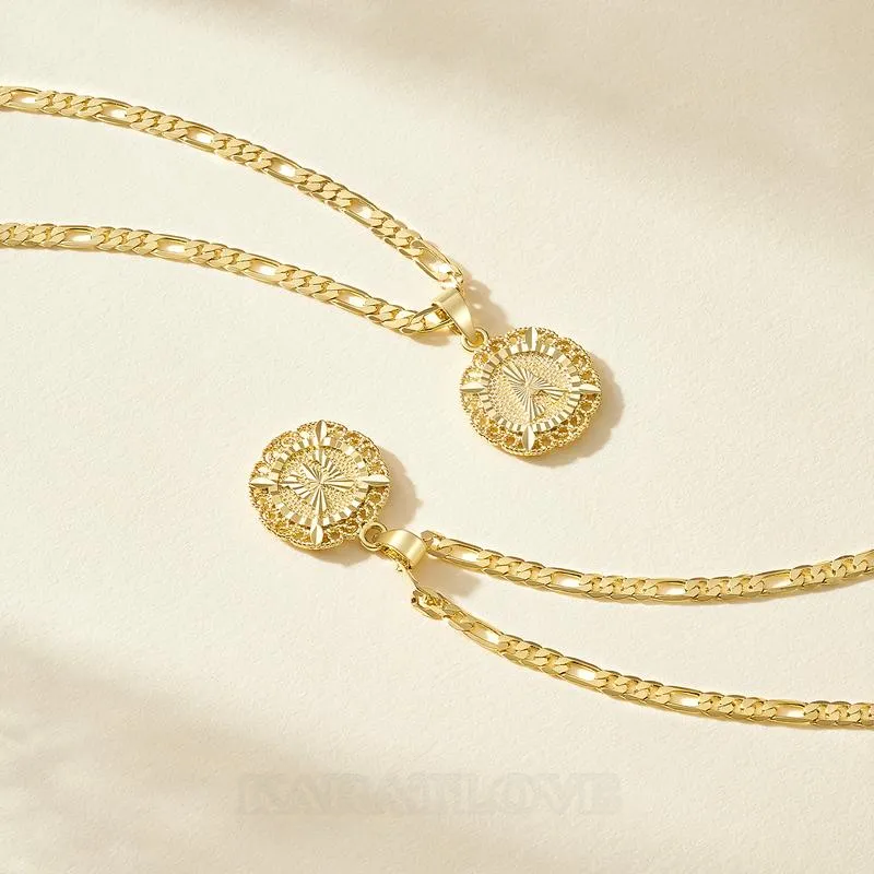 A-Z Initial Letter 20 Inches 14K Gold Plated Pendant Necklace