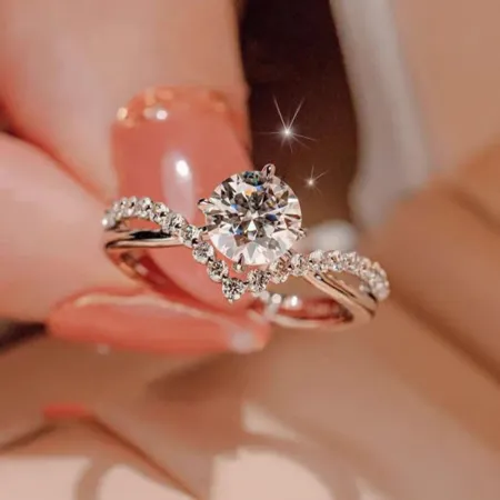Round Cut Diamond White 925...