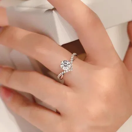 Round Cut Diamond White 925...