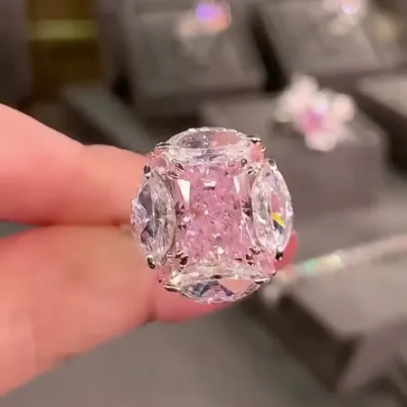 Radiant Cut Fancy Pink Art...