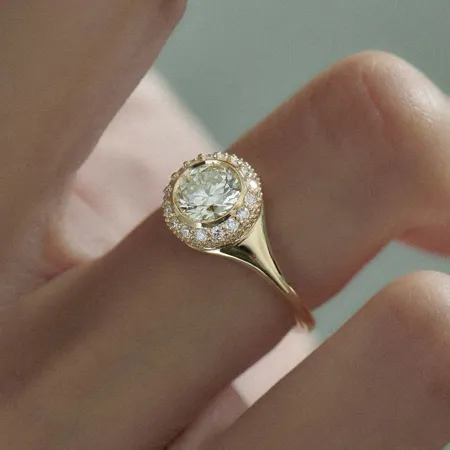 Round Cut Diamond White 925...