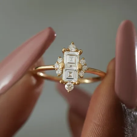 Asscher Cut Diamond White...