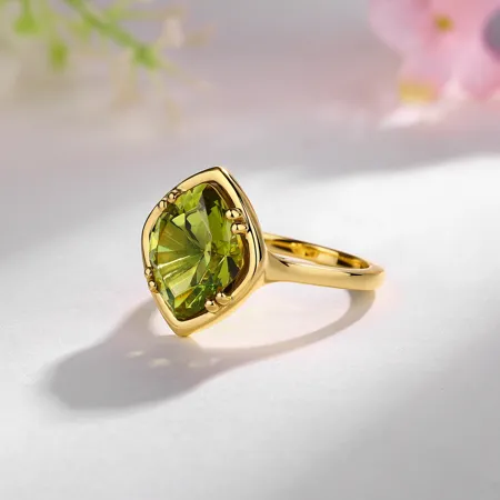 Geo Cut Peridot Green 925...