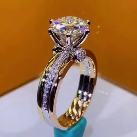 Round Cut Diamond White 925...