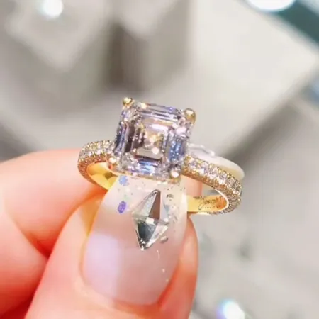 Asscher Cut Diamond White...