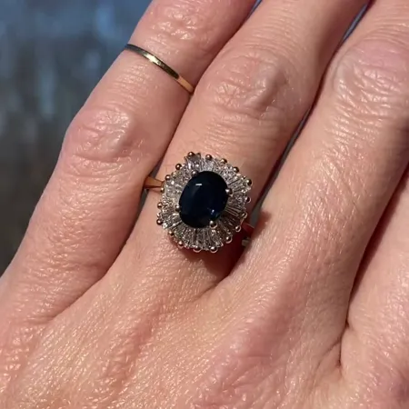 Oval Cut Fancy Black 925...