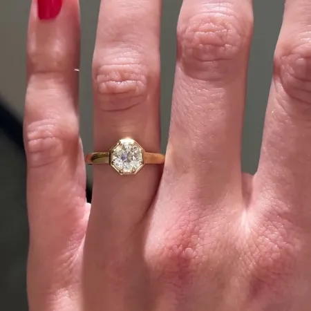 Round Cut Diamond White 925...