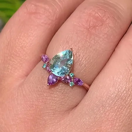 Pear Cut Aquamarine...