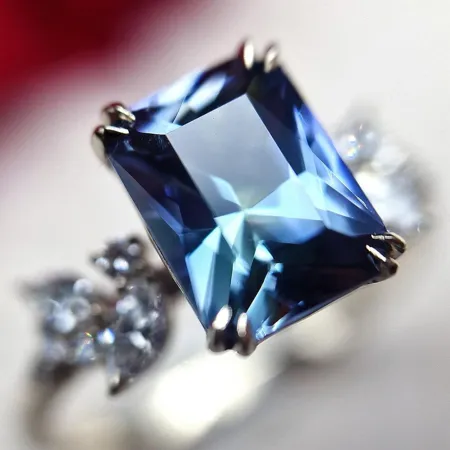 Radiant Cut Aquamarine...