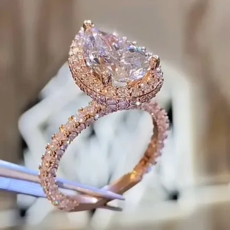 Pear Cut Diamond White...