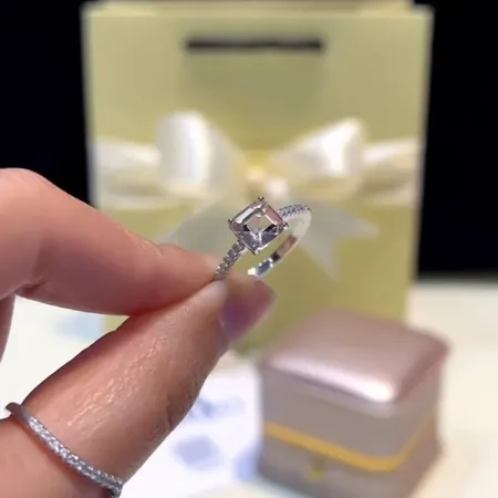 Asscher Cut Diamond White...