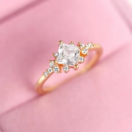 Princess Cut Diamond White...