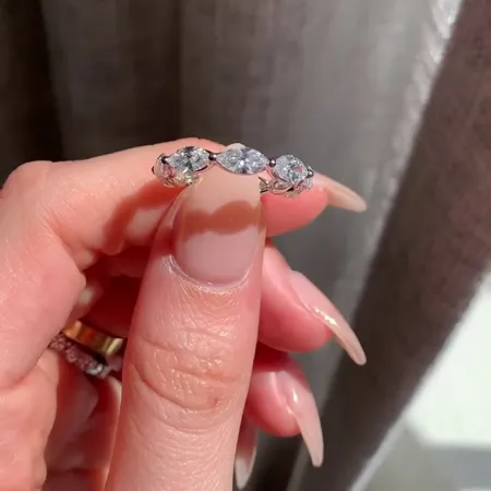 Marquise Cut Diamond White...