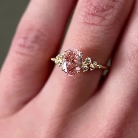 Oval Cut Fancy Pink...
