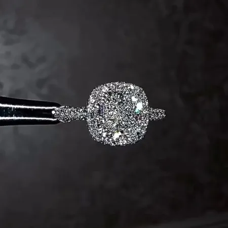 Cushion Cut Diamond White...