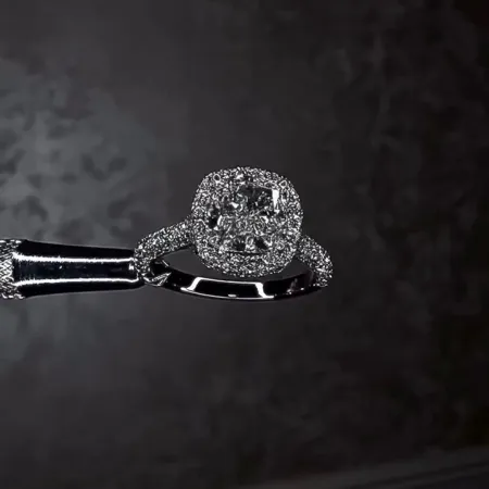 Cushion Cut Diamond White...