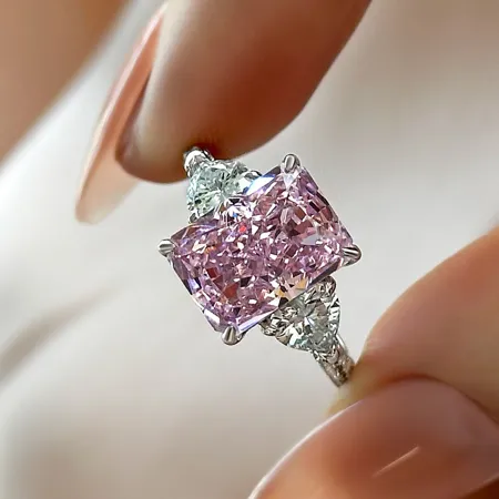 Radiant Cut Fancy Pink...